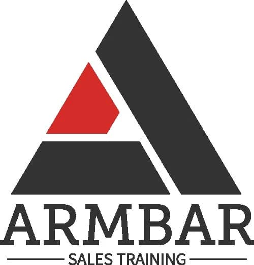 ARMBAR Sales Training logo - Authority, Rapport, Message, Budget, Action, Revenue methodology