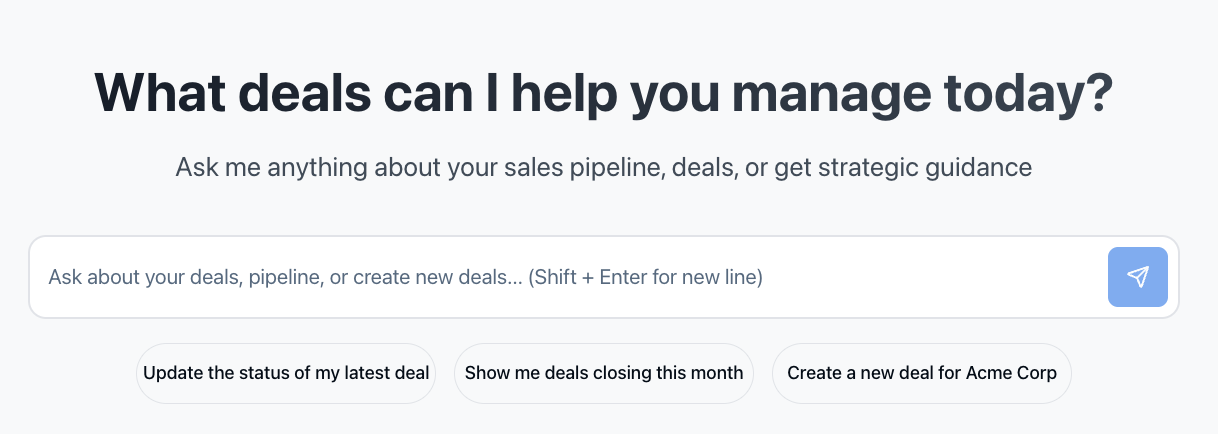 LeverEdge AI Sales Intelligence Platform Dashboard showing deal evaluation and scoring interface